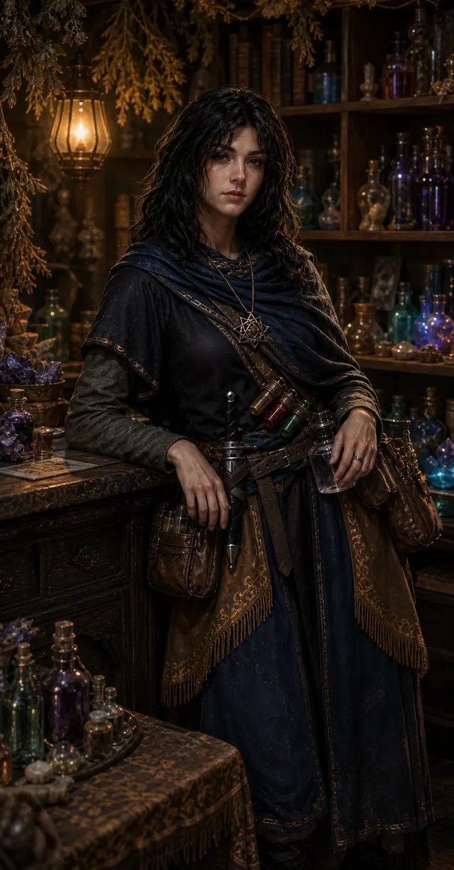 Jahira w swoim magicznym sklepiku