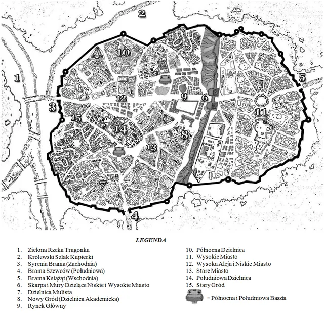 Mapa Paddar, stolicy Tragonii