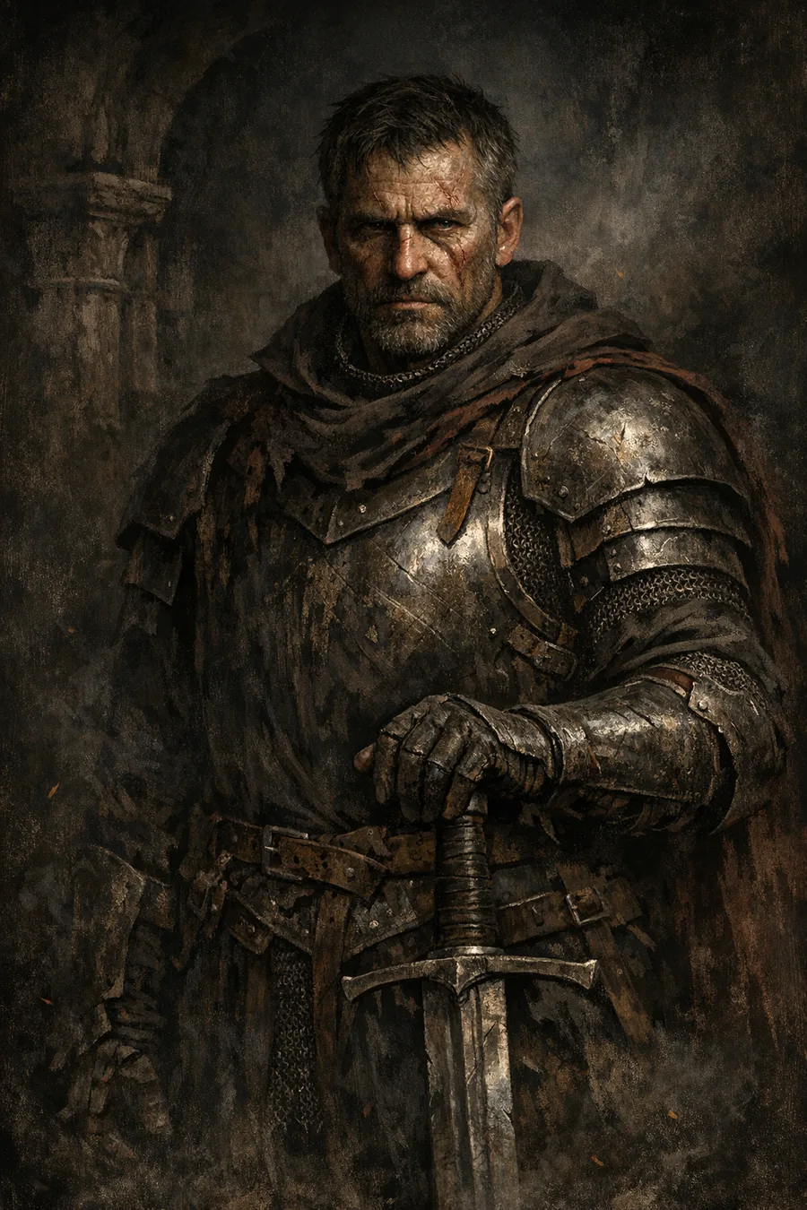 Portret profesji Wojownik